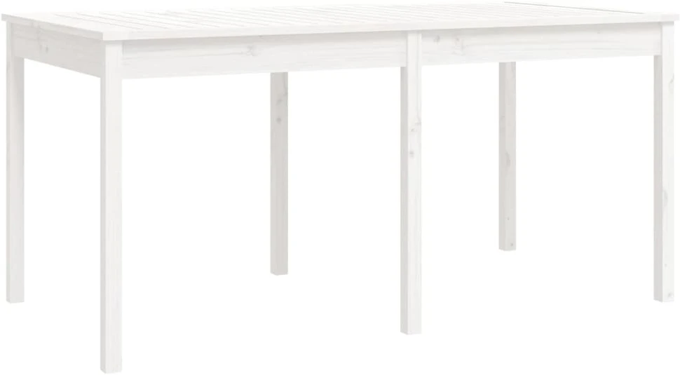 Sofa Sodo valgomojo baldų komplektas, 7 dalių, baltas, pušis
