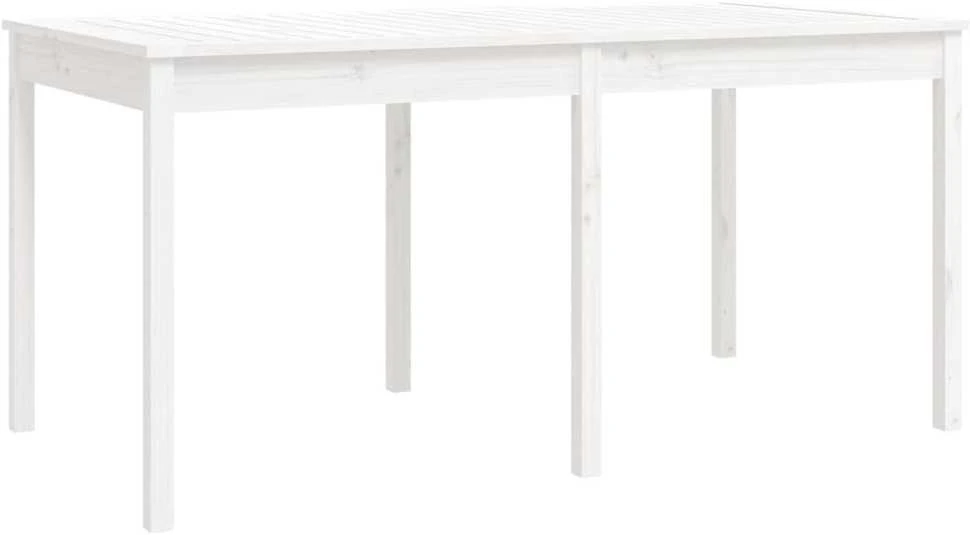 Sofa Sodo valgomojo baldų komplektas, 7 dalių, baltas, pušis