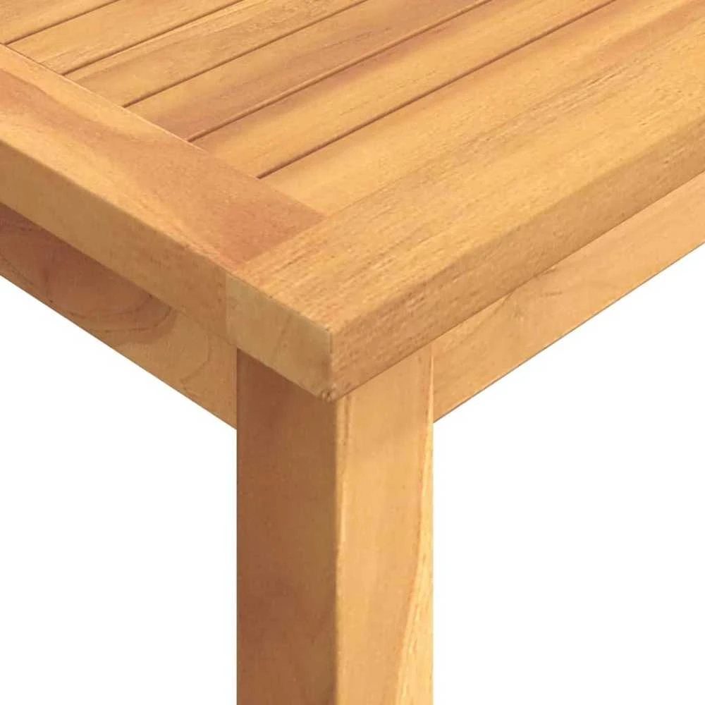 Lauko baldų komplektas Sodo valgomojo baldų komplektas, 9 dalių, tikmedžio masyvas