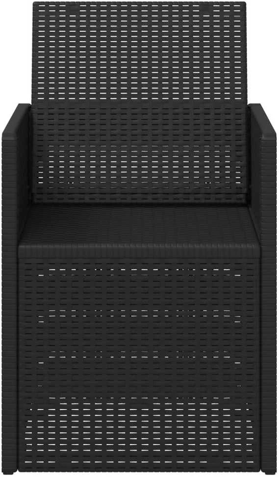 Sodo Valgomojo Kėdės 2 pcs Antracitas 53 x 47 x 88,5 cm PP