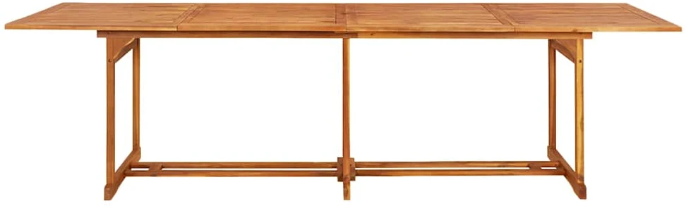 Sodo valgomojo komplektas, 13 dalių, 280x90x75 cm, akacija