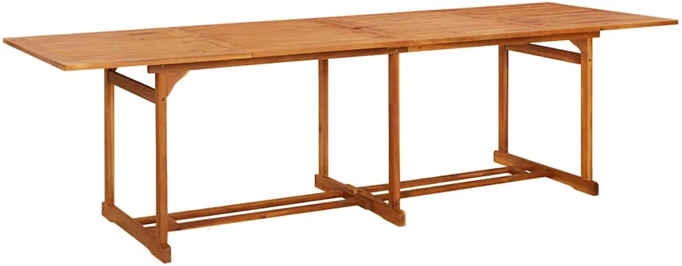 Sodo valgomojo komplektas, 13 dalių, 280x90x75 cm, akacija