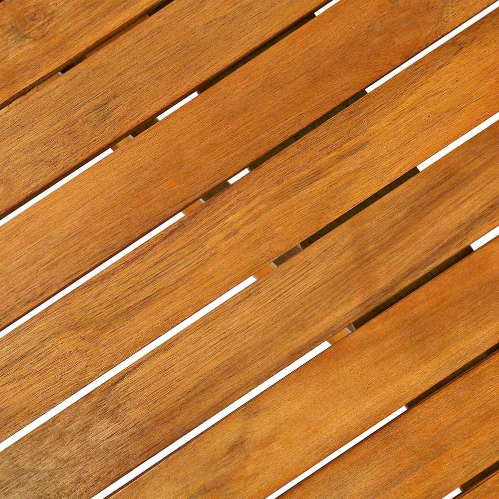 Sodo valgomojo komplektas, 13 dalių, 280x90x75 cm, akacija