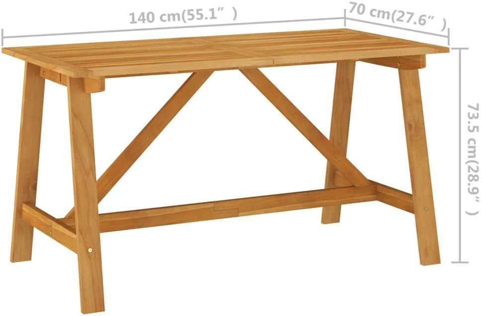 Lauko baldų komplektas Sodo valgomojo komplektas, 5 dalių, smėlio (312406+310564)