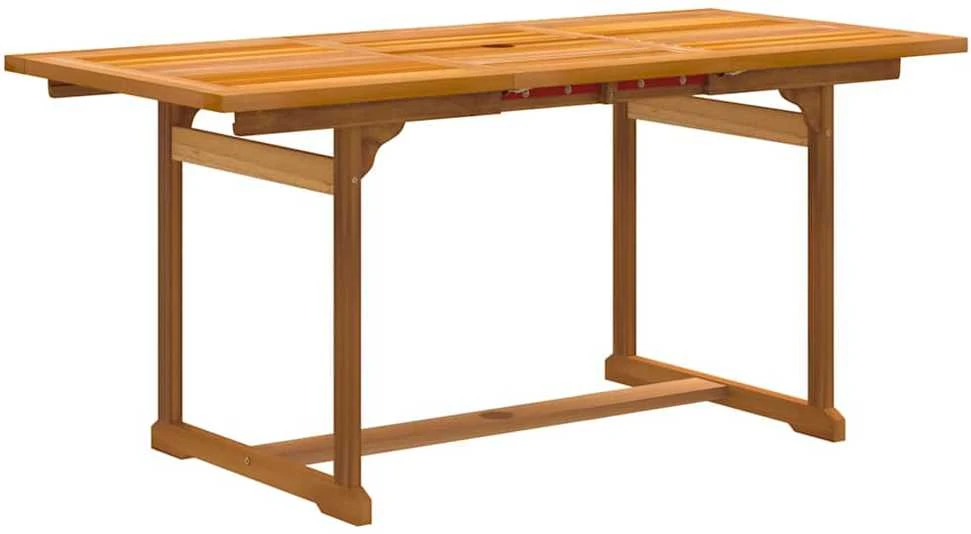 Lauko baldų komplektas Sodo valgomojo komplektas, 5 dalių, akacija ir tekstilenas
