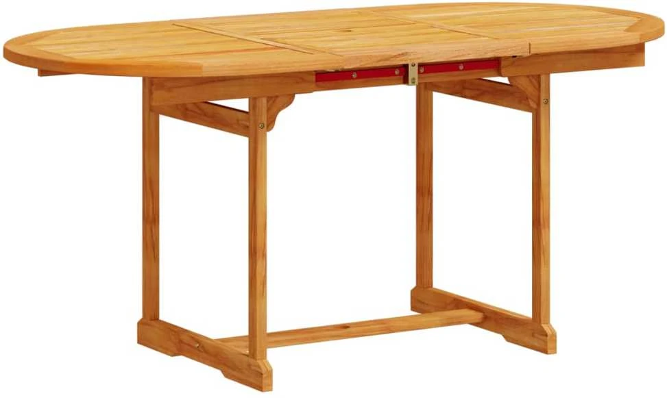 Lauko baldų komplektas Sodo valgomojo komplektas, 5 dalių, akacija ir tekstilenas