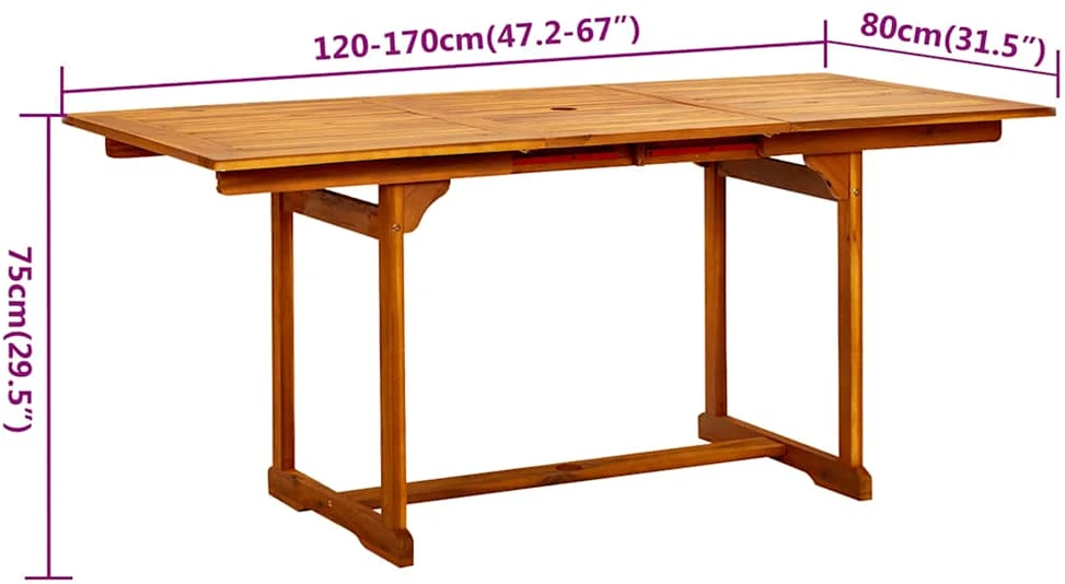 Lauko baldų komplektas Sodo valgomojo komplektas, 5 dalių, akacijos medienos masyvas