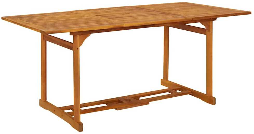 Lauko baldų komplektas Sodo valgomojo komplektas, 7 dalių, 180x90x75 cm, akacija