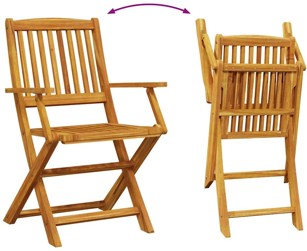 Lauko baldų komplektas Sodo valgomojo komplektas, 7 dalių, 180x90x75 cm, akacija