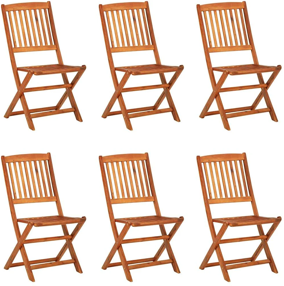 Lauko baldų komplektas Sodo valgomojo komplektas, 7 dalių, 180x90x75 cm, akacija