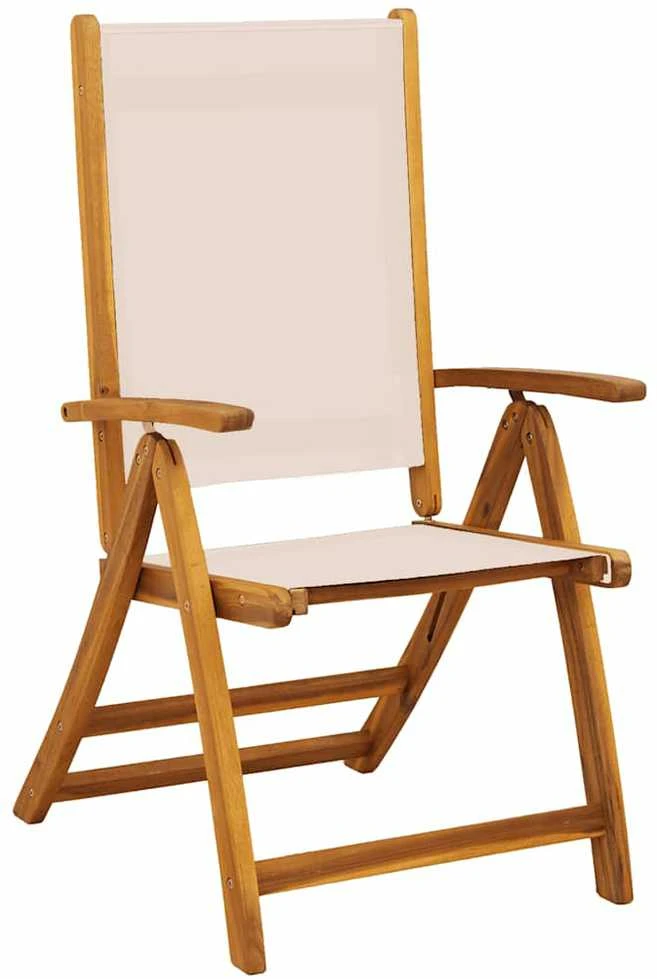 Lauko baldų komplektas Sodo valgomojo komplektas, 7 dalių, akacija ir tekstilenas