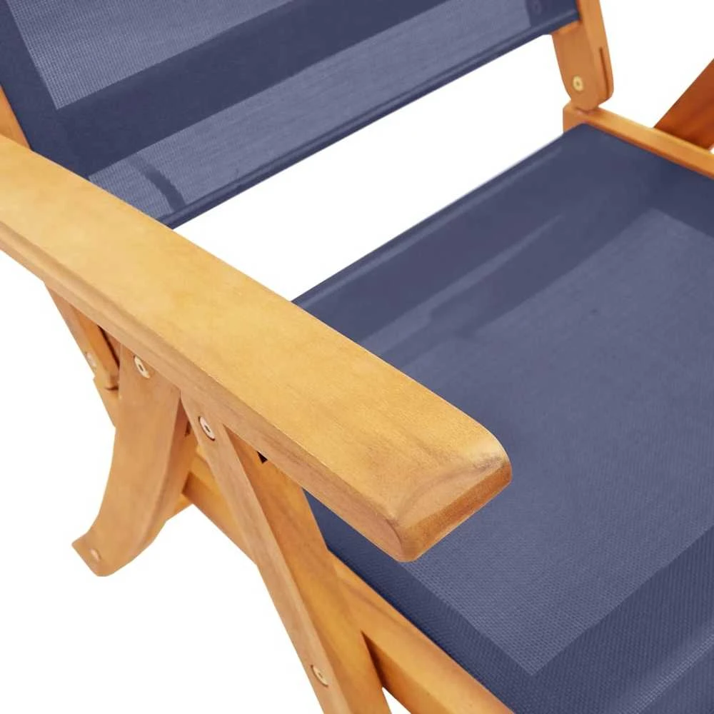 Lauko baldų komplektas Sodo valgomojo komplektas, 7 dalių, akacija ir tekstilenas