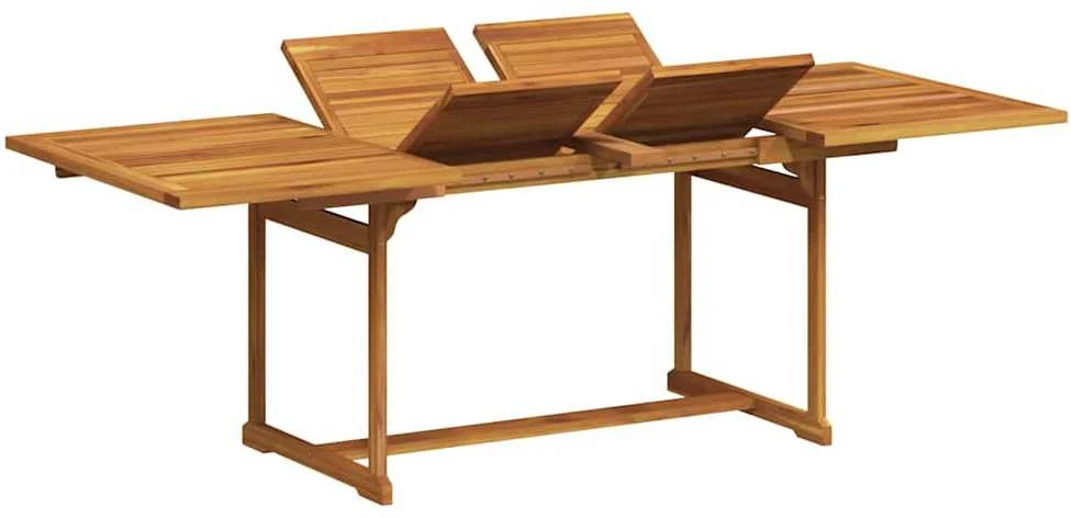 Lauko baldų komplektas Sodo valgomojo komplektas, 7 dalių, akacija ir tekstilenas
