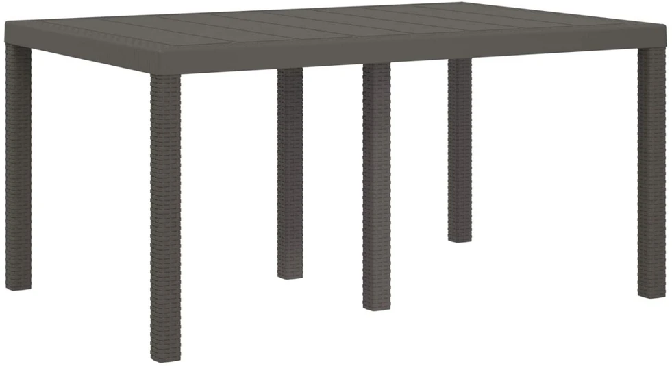 Sodo valgomojo komplektas 7 vnt. Šviesiai pilka PP