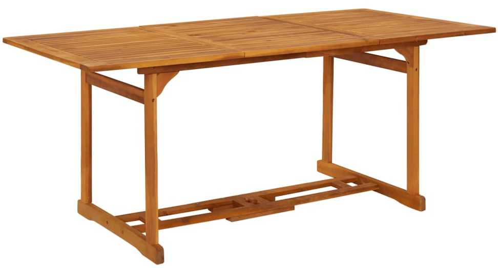 Lauko baldų komplektas Sodo valgomojo komplektas, 9 dalių, 180x90x75 cm, akacija