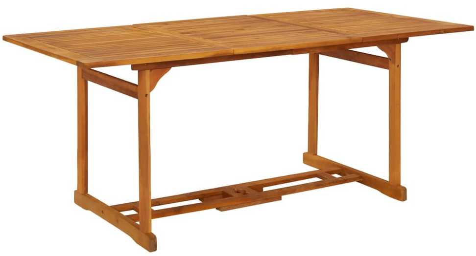 Lauko baldų komplektas Sodo valgomojo komplektas, 9 dalių, 180x90x75 cm, akacija
