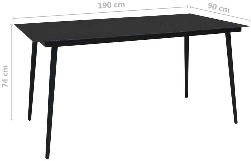 Lauko baldų komplektas Sodo valgomojo komplektas, 9 dalių (2x312172+312159)