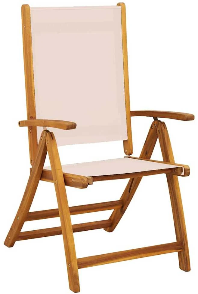 Lauko baldų komplektas Sodo valgomojo komplektas, 9 dalių, akacija ir tekstilenas