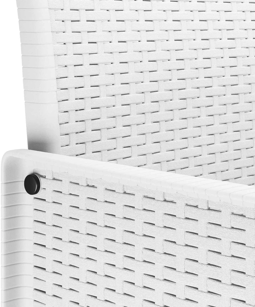 Sodo valgomojo komplektas 9 vnt. Šviesiai pilka Polipropilenas