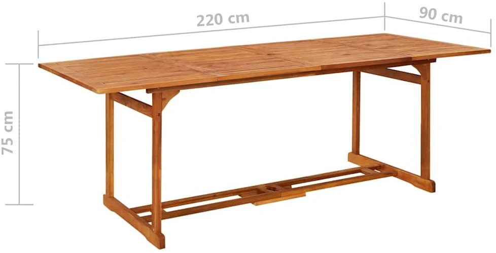 Lauko baldų komplektas Sodo valgomojo komplektas su pagalvėlėmis, 9 dalių, pilkas