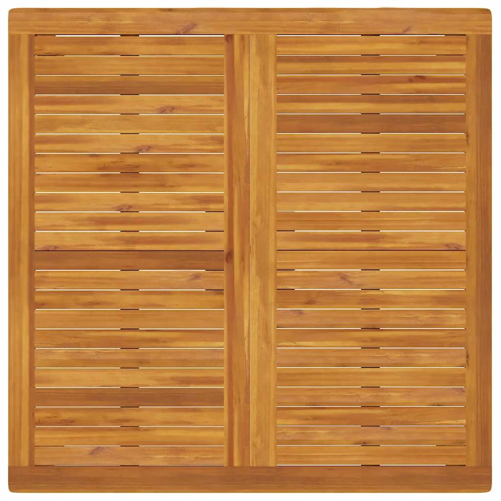 Sodo valgomojo stalas, 110x110x75cm, akacijos medienos masyvas