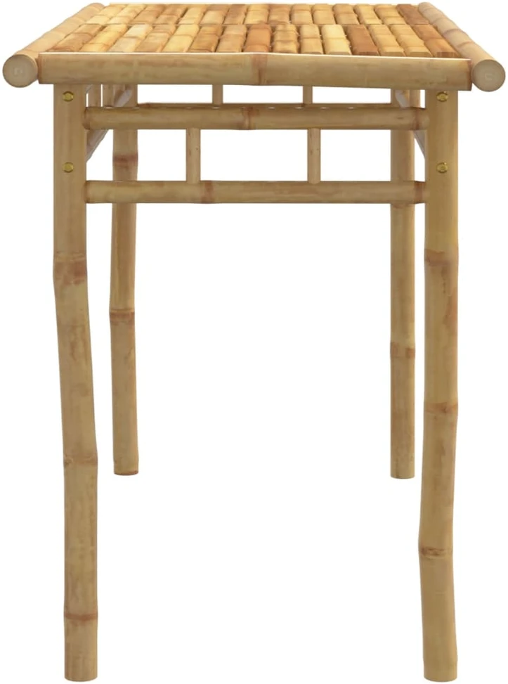 Sodo valgomojo stalas, 110x55x75cm, bambukas