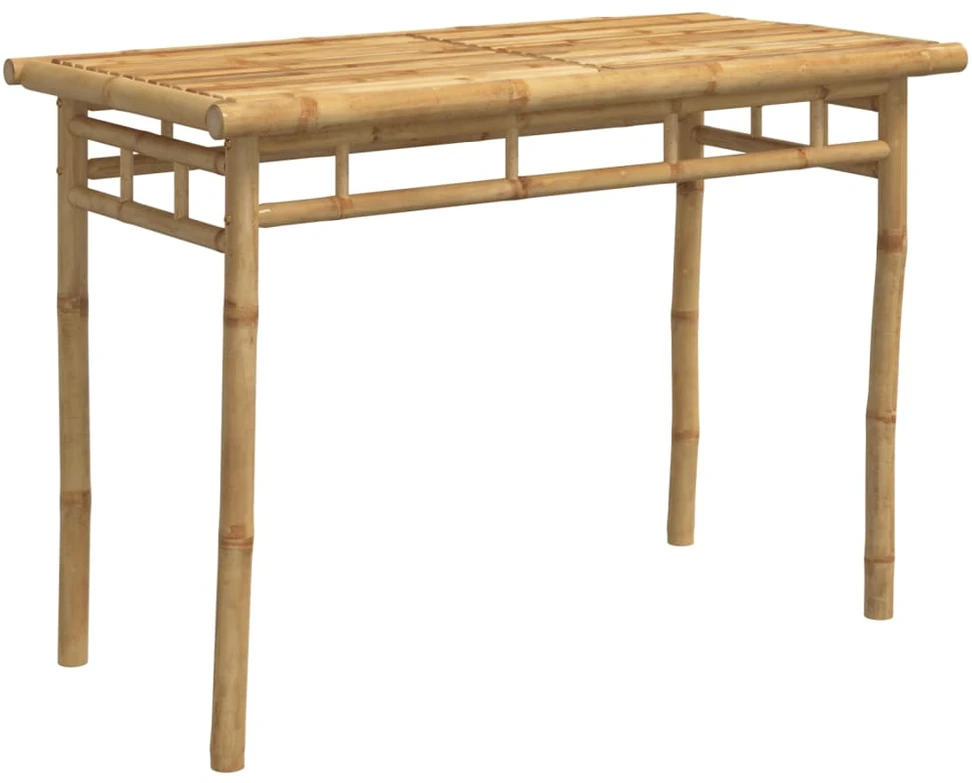 Sodo valgomojo stalas, 110x55x75cm, bambukas