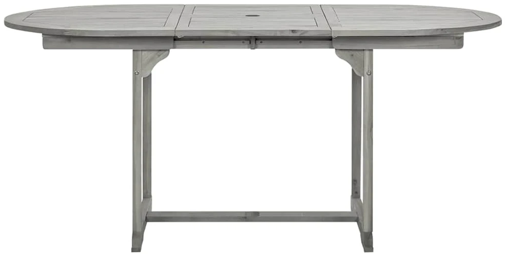Sodo valgomojo stalas, (120–170)x80x75cm, akacijos masyvas