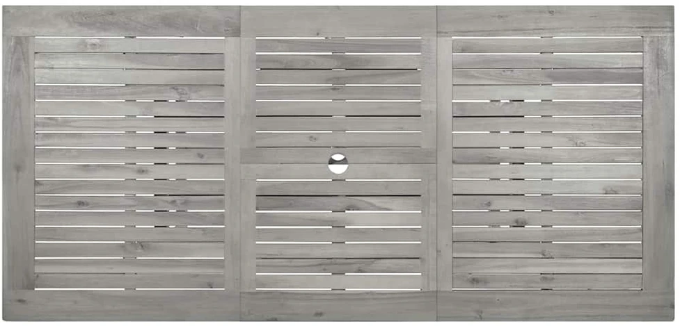 Sodo valgomojo stalas, (120–170)x80x75cm, akacijos masyvas