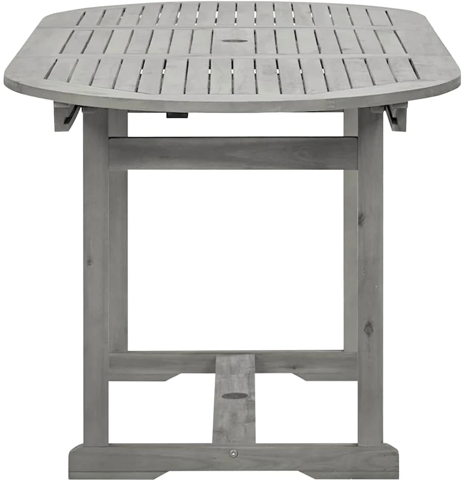 Sodo valgomojo stalas, (120–170)x80x75cm, akacijos masyvas