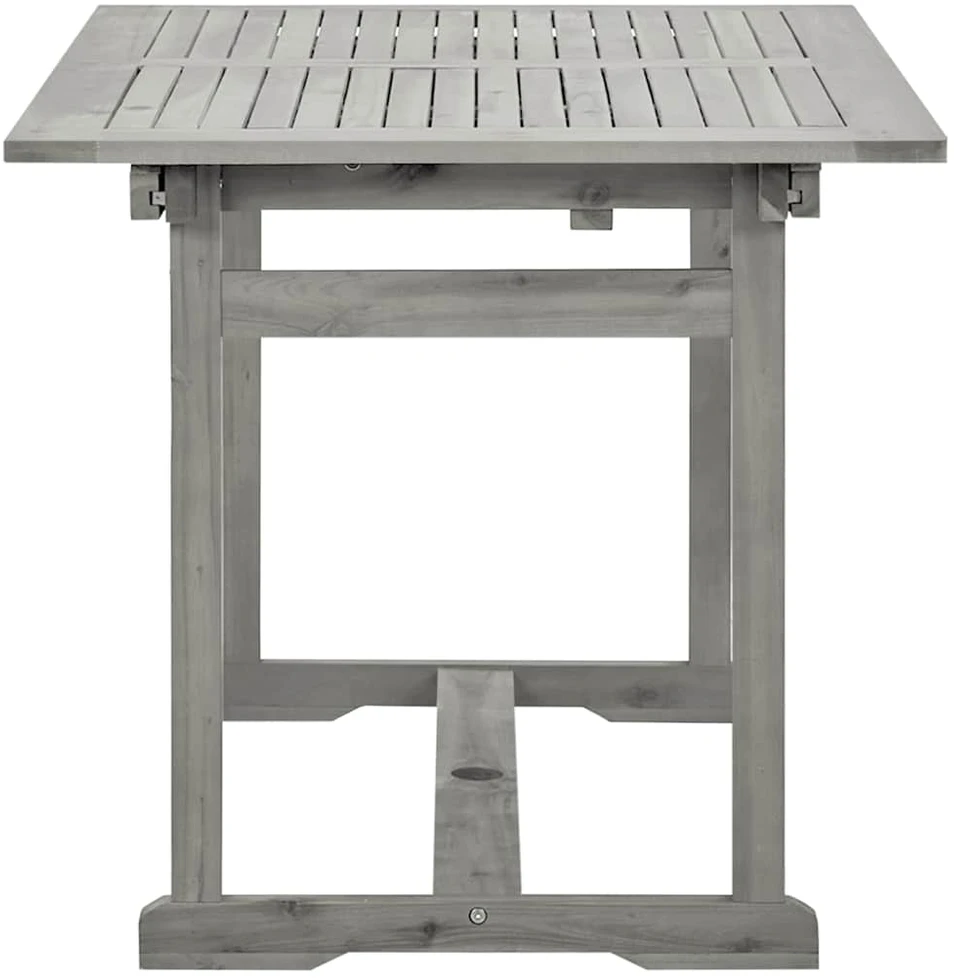 Sodo valgomojo stalas, (120–170)x80x75cm, akacijos masyvas