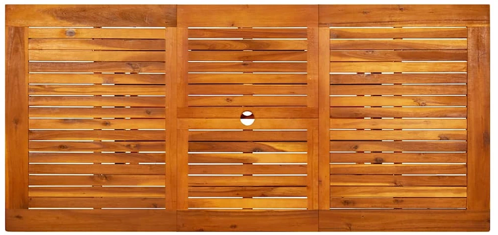 Sodo valgomojo stalas, (120–170)x80x75cm, akacijos masyvas