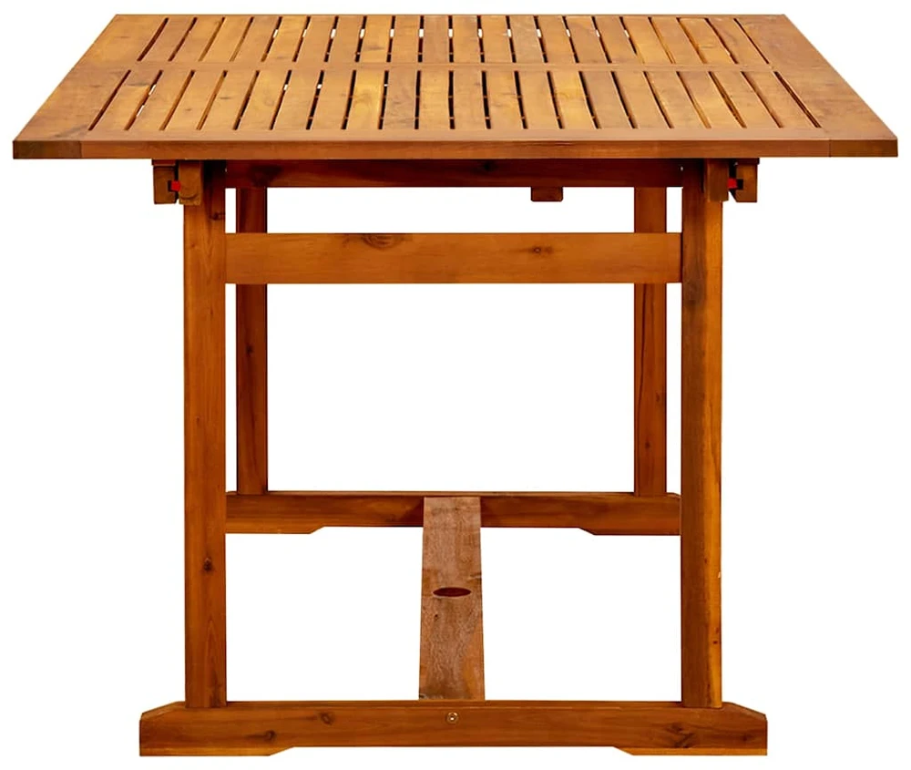 Sodo valgomojo stalas, (150–200)x100x75cm, akacijos masyvas