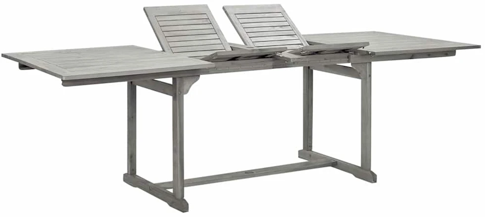 Sodo valgomojo stalas, (160–240)x100x75cm, akacijos masyvas