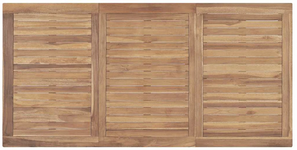 Sodo valgomojo stalas, 160x80x77cm, tikmedžio medienos masyvas
