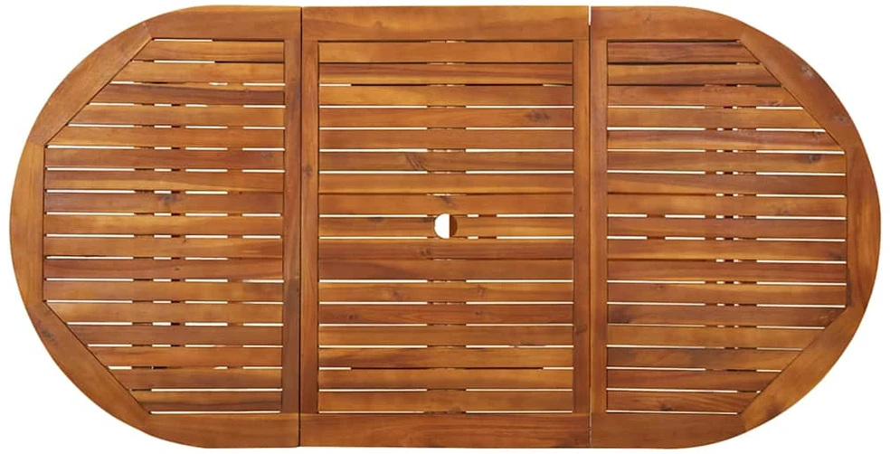 Sodo valgomojo stalas, 180x90x75 cm, akacijos medienos masyvas