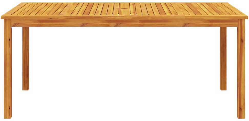 Sodo valgomojo stalas, 180x90x75cm, akacijos medienos masyvas