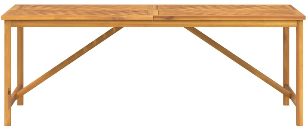 Sodo valgomojo stalas, 200x90x74cm, akacijos medienos masyvas