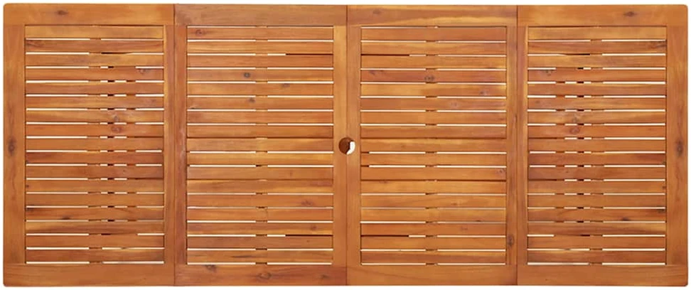 Sodo valgomojo stalas, 220x90x75 cm, akacijos medienos masyvas