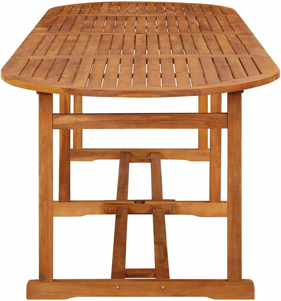 Sodo valgomojo stalas, 280x90x75 cm, akacijos medienos masyvas
