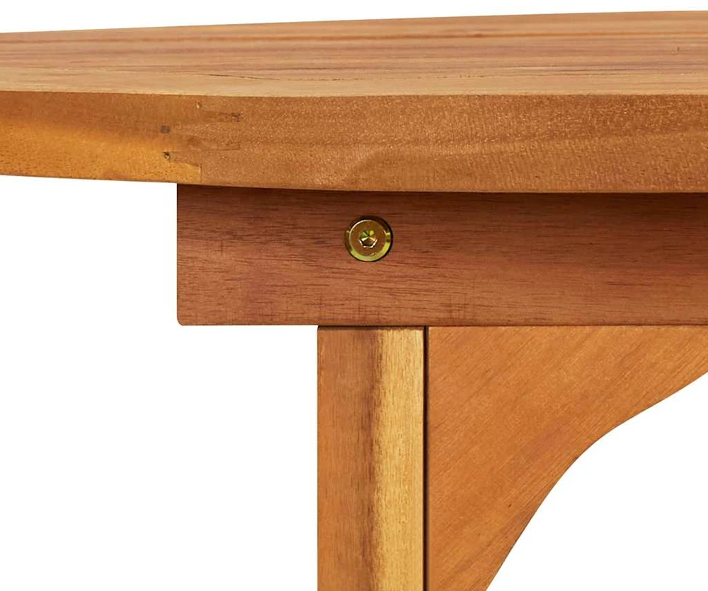 Sodo valgomojo stalas, 280x90x75 cm, akacijos medienos masyvas