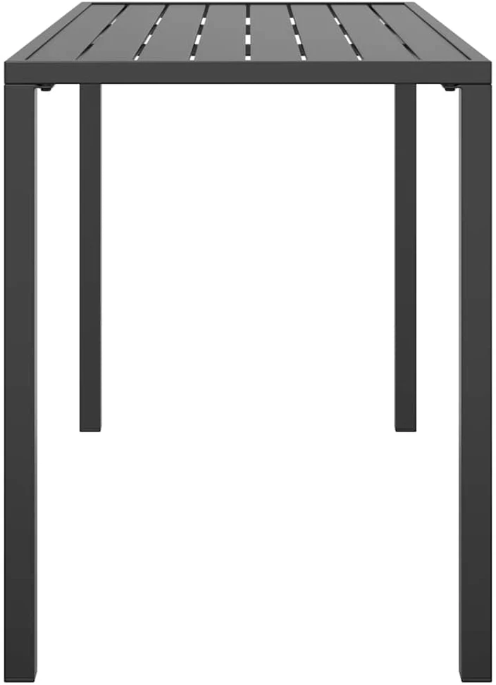 Sodo valgomojo stalas, antracito, 110x54x70cm, plienas