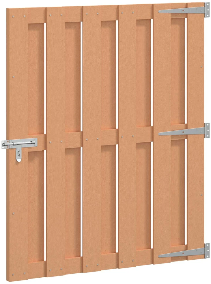 Sodo vartai 100 x 112 cm WPC ir aliuminis Ruda