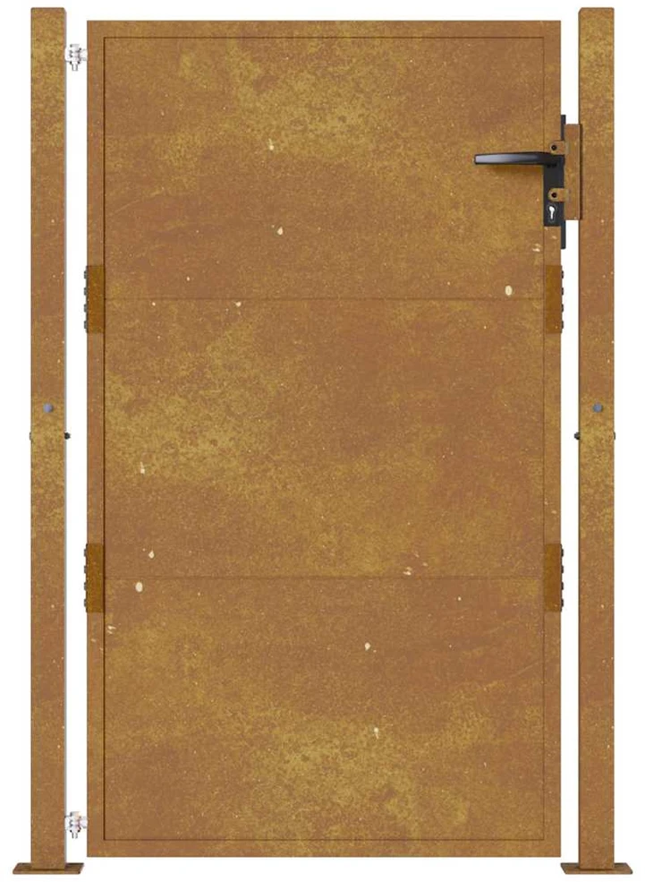 Sodo vartai, 105x130cm, corten plienas