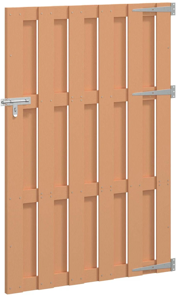 Sodo vartai 100 x 150 cm WPC ir aliuminis Ruda