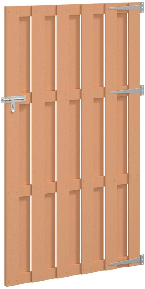 Sodo vartai 100 x 180 cm WPC ir aliuminis Ruda