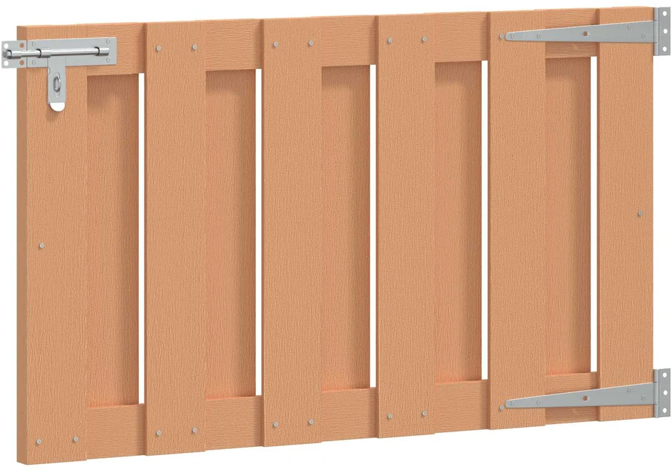 Sodo vartai 100 x 60 cm WPC ir aliuminis Ruda