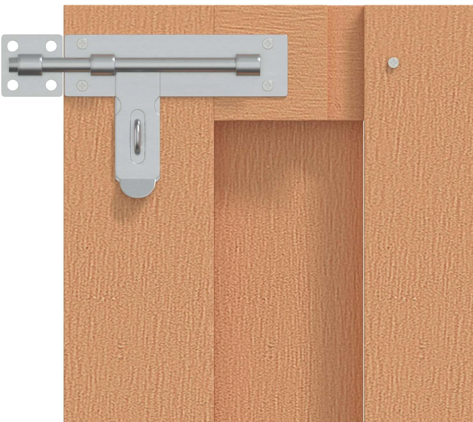 Sodo vartai 100 x 60 cm WPC ir aliuminis Ruda