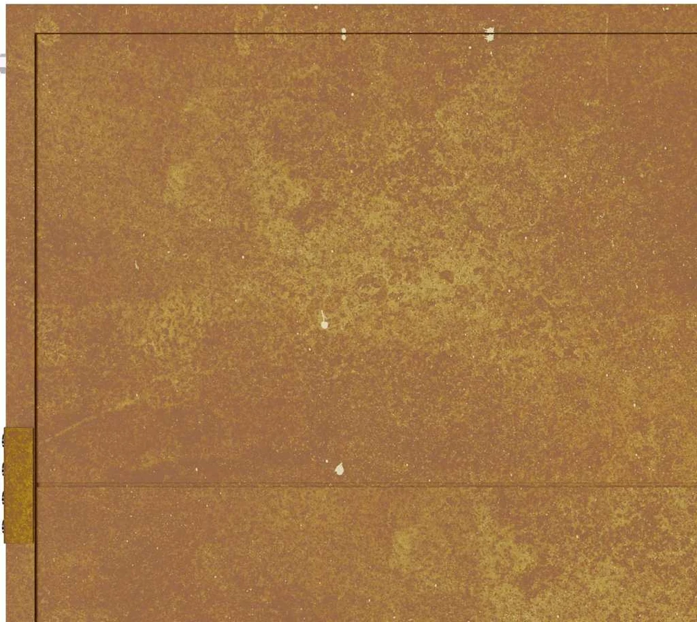 Sodo vartai, 105x80cm, corten plienas