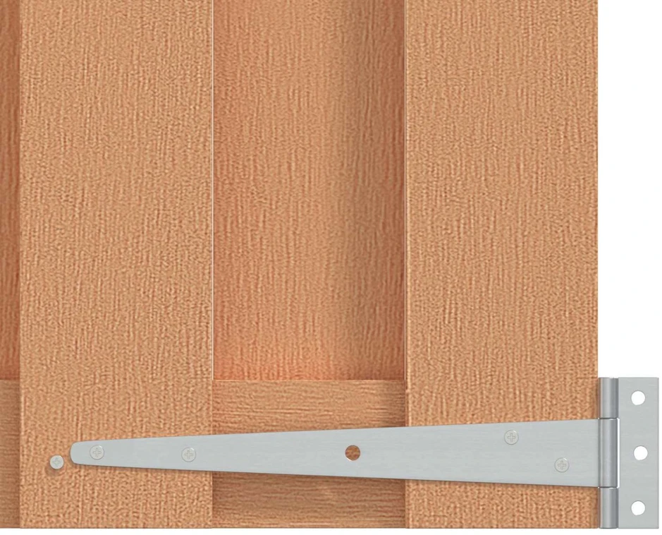 Sodo vartai 100 x 80 cm WPC ir aliuminis Ruda